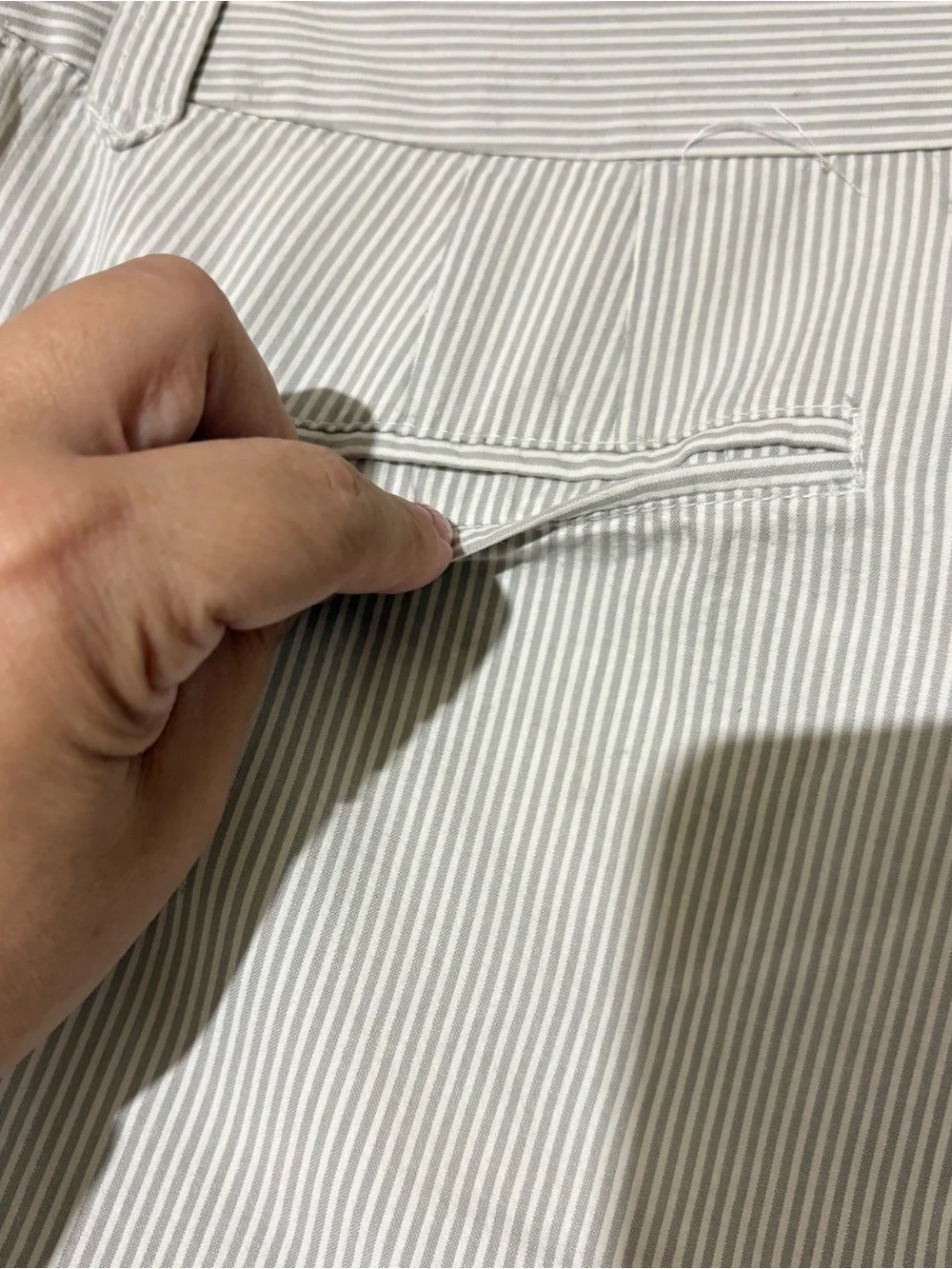 J. Crew City Fit Wide Leg Seersucker Pants